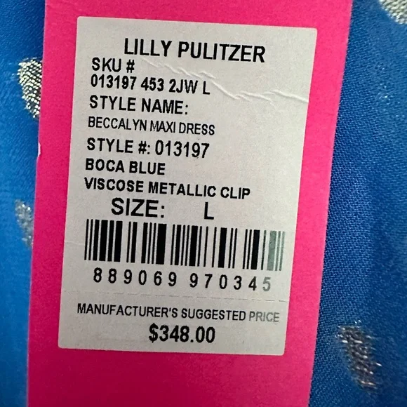lilly pulitzer beccalyn maxi dress Lilly Pulitzer NWT Beccalyn Eyelet Maxi dress in Resort White. Retail $298